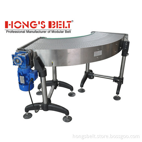 The 180 Degree Curved Modular Conveyor Belt